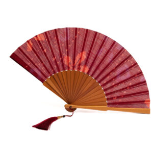 Balinese Hand Fan - Wine