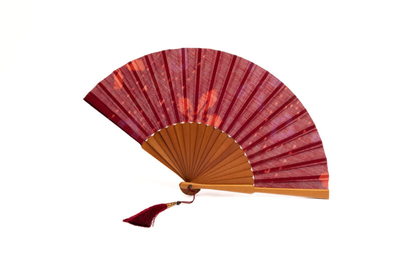 Balinese Hand Fan - Wine