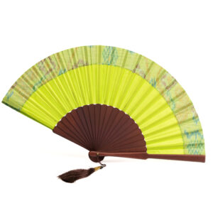 Balinese Hand Fan - Green
