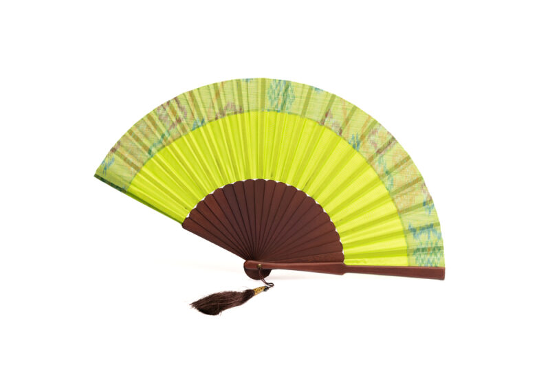 Balinese Hand Fan - Green